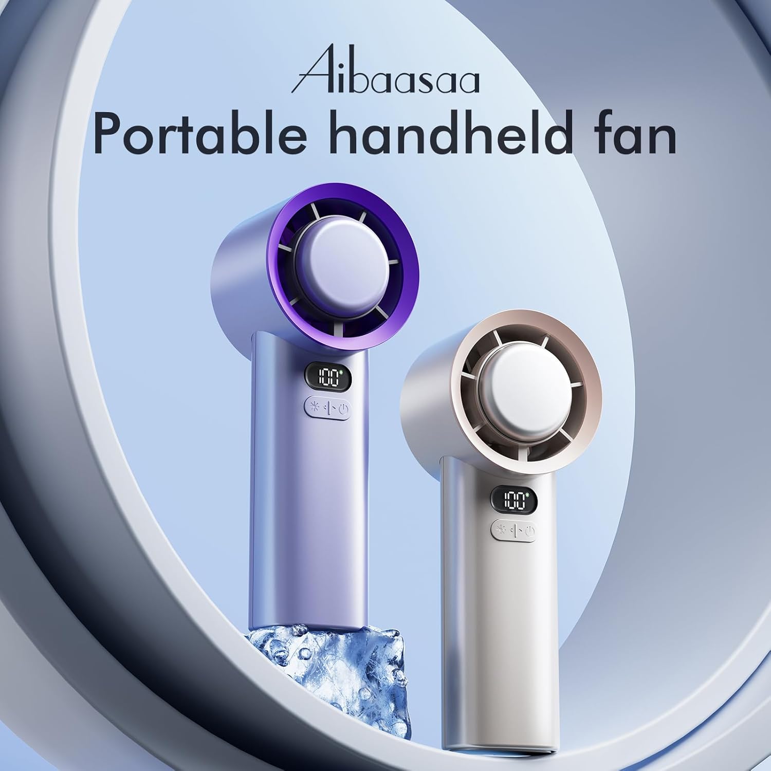 Portable Fan for Travel Mini: Pocket Small Handheld Hand Held Rechargeable Battery Operated USB Charger - Gifts for Women Teens - Summer to a Beach for a Cooling Vacation