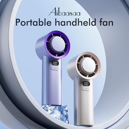 Portable Fan for Travel Mini: Pocket Small Handheld Hand Held Rechargeable Battery Operated USB Charger - Gifts for Women Teens - Summer to a Beach for a Cooling Vacation